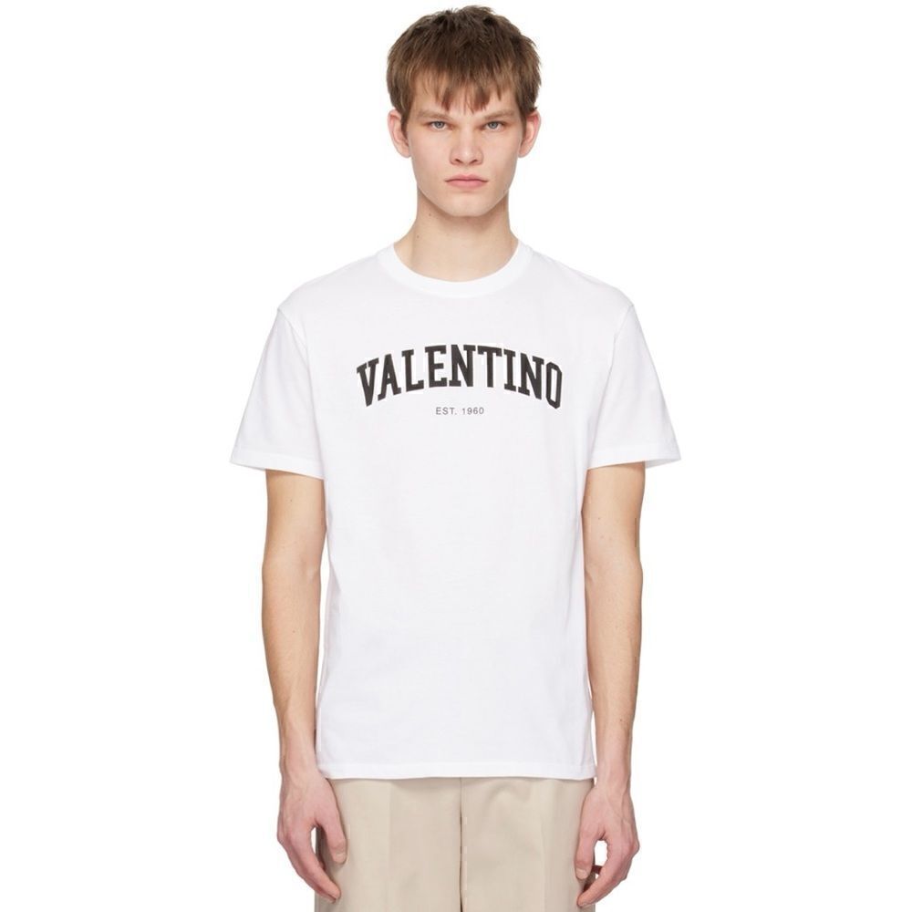 Valentino Logo Print T-Shirt In White